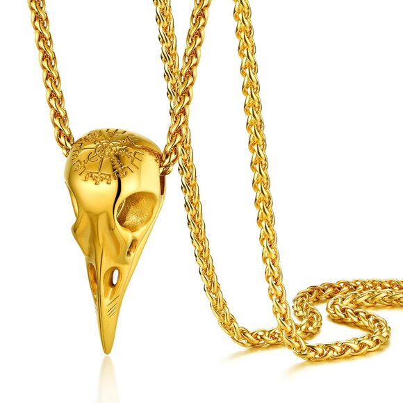 Vintage Norse Viking Jewelry Stainless Steel Pendant Chain Masculine Cool